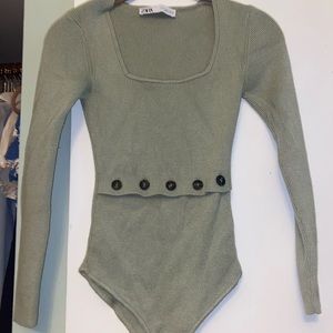 Sage Zara sweater bodysuit